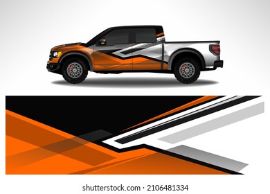 Car wrap design race livery vehicle vector. Graphic stripe racing background kit designs for vehicle, race car, rally