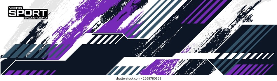 Car wrap design race livery vehicle vector. Graphic stripe racing background kit designs for vehicle, race car, rally, adventure and livery