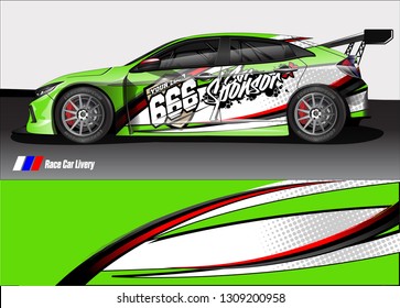 car wrap design. simple lines with abstract background vector concept for vehicle vinyl wrap and automotive decal 