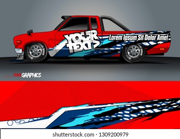 car wrap design. simple lines with abstract background vector concept for vehicle vinyl wrap and automotive decal 