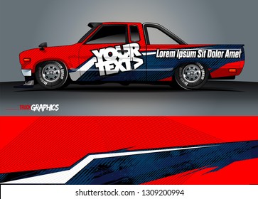 car wrap design. simple lines with abstract background vector concept for vehicle vinyl wrap and automotive decal 