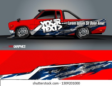 car wrap design. simple lines with abstract background vector concept for vehicle vinyl wrap and automotive decal 
