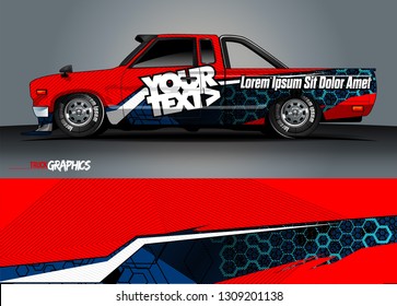 car wrap design. simple lines with abstract background vector concept for vehicle vinyl wrap and automotive decal 