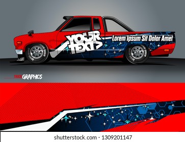 car wrap design. simple lines with abstract background vector concept for vehicle vinyl wrap and automotive decal 