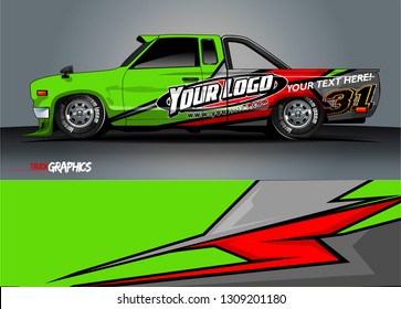car wrap design. simple lines with abstract background vector concept for vehicle vinyl wrap and automotive decal 