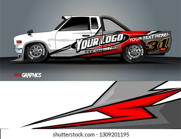 car wrap design. simple lines with abstract background vector concept for vehicle vinyl wrap and automotive decal 