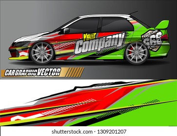 car wrap design. simple lines with abstract background vector concept for vehicle vinyl wrap and automotive decal 
