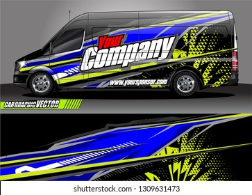 car wrap design. simple lines with abstract background vector concept for vehicle vinyl wrap and automotive decal 