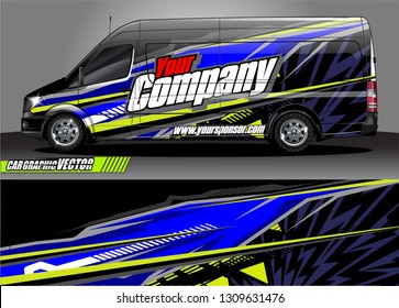 car wrap design. simple lines with abstract background vector concept for vehicle vinyl wrap and automotive decal 