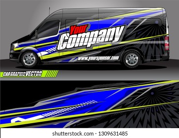 car wrap design. simple lines with abstract background vector concept for vehicle vinyl wrap and automotive decal 