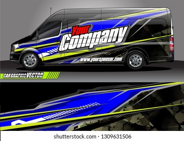 car wrap design. simple lines with abstract background vector concept for vehicle vinyl wrap and automotive decal 