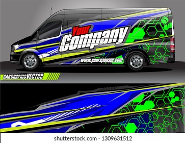 car wrap design. simple lines with abstract background vector concept for vehicle vinyl wrap and automotive decal 