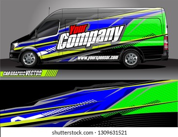 car wrap design. simple lines with abstract background vector concept for vehicle vinyl wrap and automotive decal 