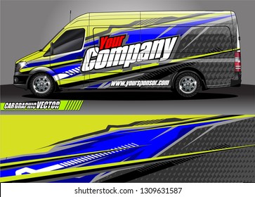 car wrap design. simple lines with abstract background vector concept for vehicle vinyl wrap and automotive decal 
