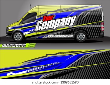 car wrap design. simple lines with abstract background vector concept for vehicle vinyl wrap and automotive decal 