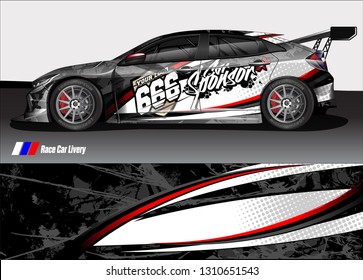 car wrap design. simple lines with abstract background vector concept for vehicle vinyl wrap and automotive decal livery