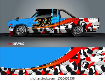 car wrap design. simple lines with abstract background vector concept for vehicle vinyl wrap and automotive decal livery