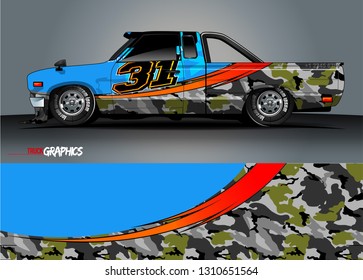 car wrap design. simple lines with abstract background vector concept for vehicle vinyl wrap and automotive decal livery
