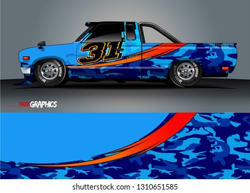 car wrap design. simple lines with abstract background vector concept for vehicle vinyl wrap and automotive decal livery