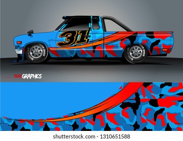 car wrap design. simple lines with abstract background vector concept for vehicle vinyl wrap and automotive decal livery