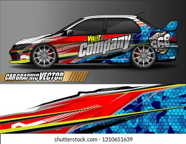 car wrap design. simple lines with abstract background vector concept for vehicle vinyl wrap and automotive decal livery