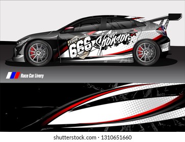 car wrap design. simple lines with abstract background vector concept for vehicle vinyl wrap and automotive decal livery