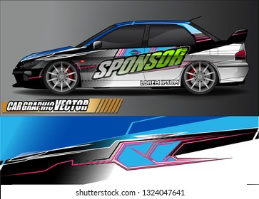 car wrap design. simple lines with abstract background vector concept for vehicle vinyl wrap and automotive decal livery