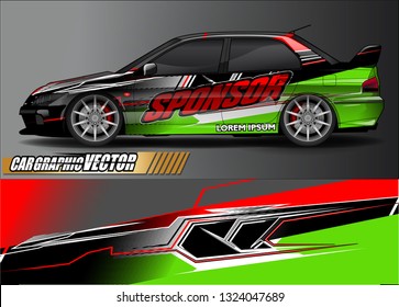 car wrap design. simple lines with abstract background vector concept for vehicle vinyl wrap and automotive decal livery