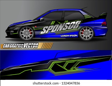 car wrap design. simple lines with abstract background vector concept for vehicle vinyl wrap and automotive decal livery