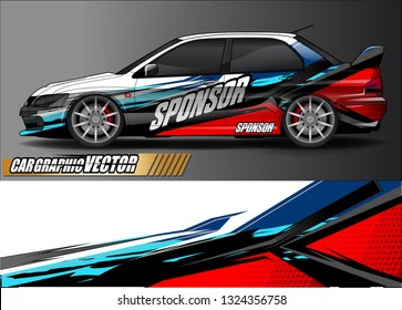 car wrap design. simple lines with abstract background vector concept for vehicle vinyl wrap and automotive decal livery