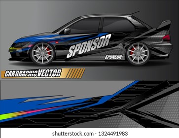 car wrap design. simple lines with abstract background vector concept for vehicle vinyl wrap and automotive decal livery