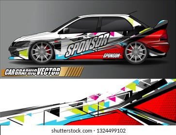 car wrap design. simple lines with abstract background vector concept for vehicle vinyl wrap and automotive decal livery