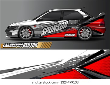 car wrap design. simple lines with abstract background vector concept for vehicle vinyl wrap and automotive decal livery