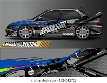 car wrap design. simple lines with abstract background vector concept for vehicle vinyl wrap and automotive decal livery