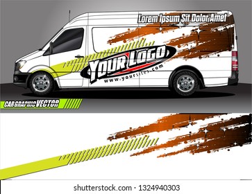 car wrap design. simple lines with abstract background vector concept for vehicle vinyl wrap and automotive decal livery