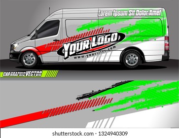 car wrap design. simple lines with abstract background vector concept for vehicle vinyl wrap and automotive decal livery