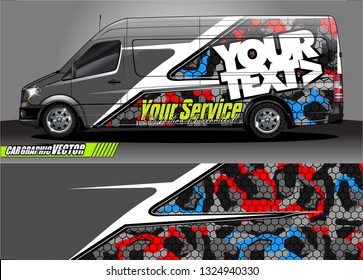 car wrap design. simple lines with abstract background vector concept for vehicle vinyl wrap and automotive decal livery