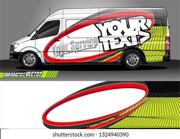 car wrap design. simple lines with abstract background vector concept for vehicle vinyl wrap and automotive decal livery