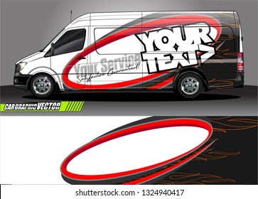 car wrap design. simple lines with abstract background vector concept for vehicle vinyl wrap and automotive decal livery