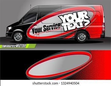 car wrap design. simple lines with abstract background vector concept for vehicle vinyl wrap and automotive decal livery