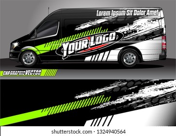 car wrap design. simple lines with abstract background vector concept for vehicle vinyl wrap and automotive decal livery