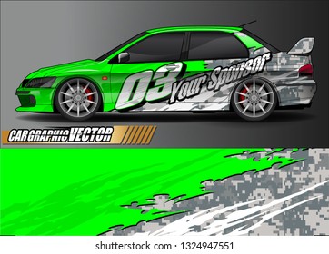 car wrap design. simple lines with abstract background vector concept for vehicle vinyl wrap and automotive decal livery