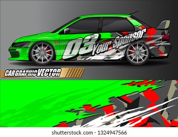 car wrap design. simple lines with abstract background vector concept for vehicle vinyl wrap and automotive decal livery