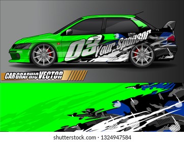 car wrap design. simple lines with abstract background vector concept for vehicle vinyl wrap and automotive decal livery