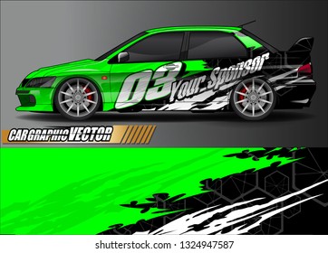 car wrap design. simple lines with abstract background vector concept for vehicle vinyl wrap and automotive decal livery