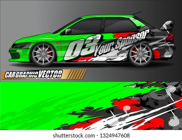 car wrap design. simple lines with abstract background vector concept for vehicle vinyl wrap and automotive decal livery
