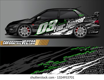 car wrap design. simple lines with abstract background vector concept for vehicle vinyl wrap and automotive decal livery