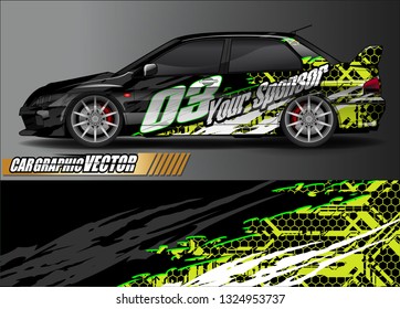car wrap design. simple lines with abstract background vector concept for vehicle vinyl wrap and automotive decal livery