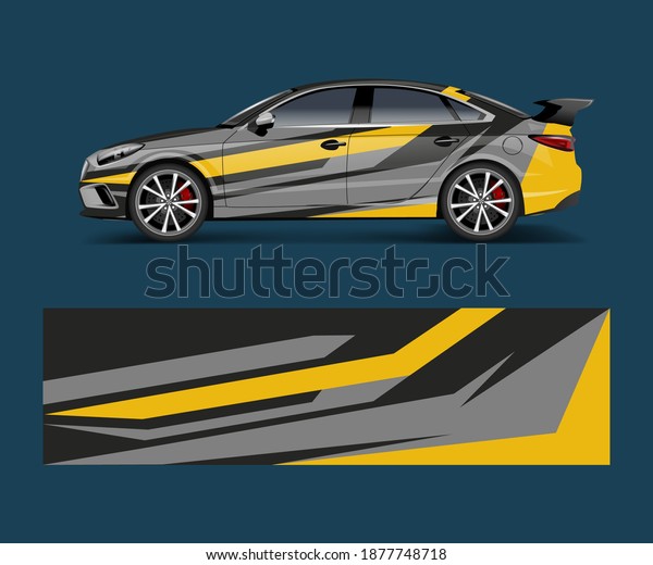 Car wrap design for sport car. Car wrap design\
for branding, services,\
company.