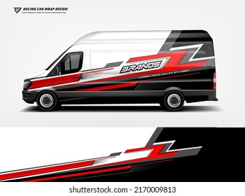 Car Wrap Design. sport hatchback Racing wrap printable design eps vector file.